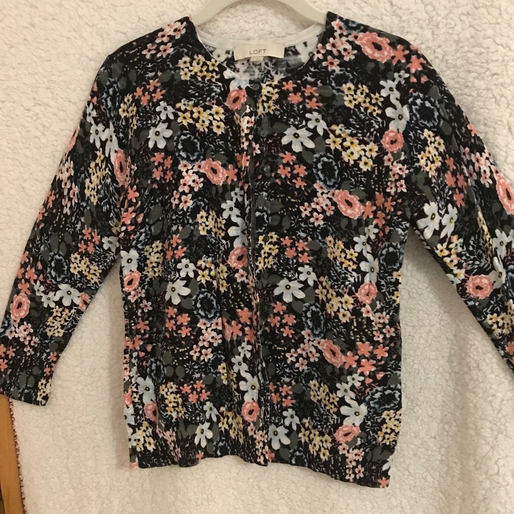 Loft button down, long sleeve cardigan.